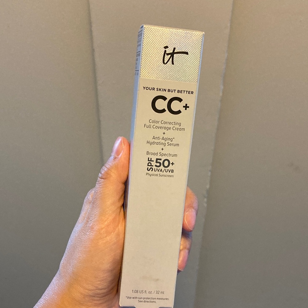 IT Cosmetics CC+ Cream - full coverage, tinted, mineral spf 50, neutral  tan